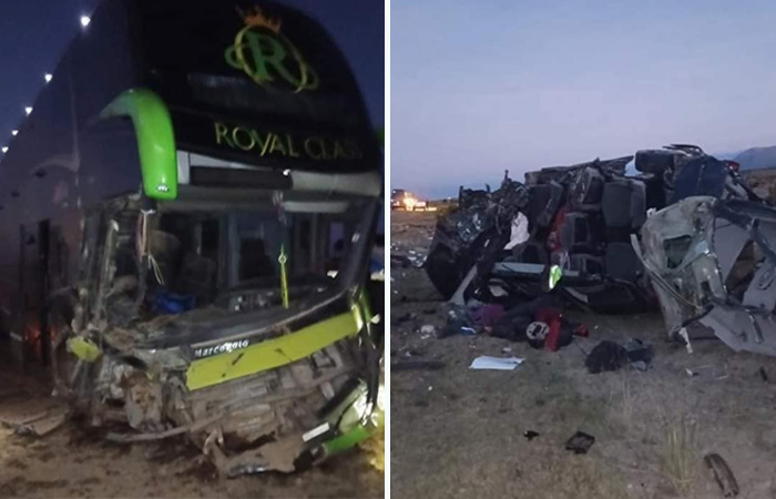 Fatal accidente deja siete personas fallecidas y varios heridos en la carretera Oruro-Potosí