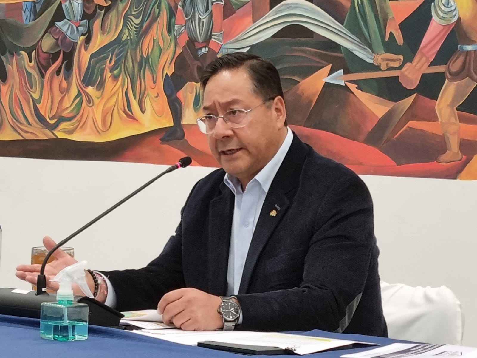 Arce pide al Legislativo investigar audio de un supuesto cuoteo para las elecciones judiciales