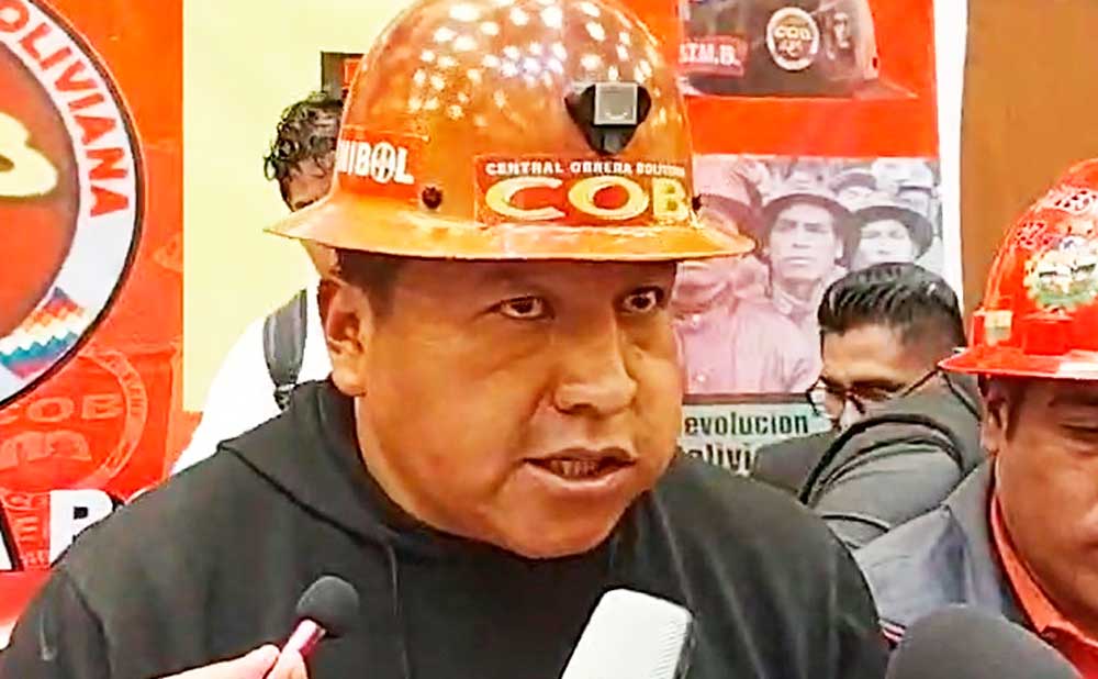 COB ahora exige disculpas por las críticas al minero directivo de la CNS