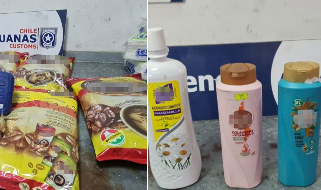 Bolivianos ocultaban droga en bolsas de café y envases de champú en Chile