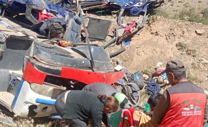 Chuquisaca: Trágico accidente en la Ciénega deja cuatro personas fallecidas