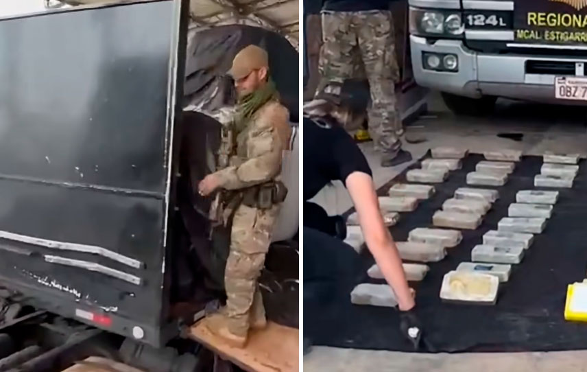 Paraguay: interceptan camión que llevaba 52 kilos de droga desde Bolivia