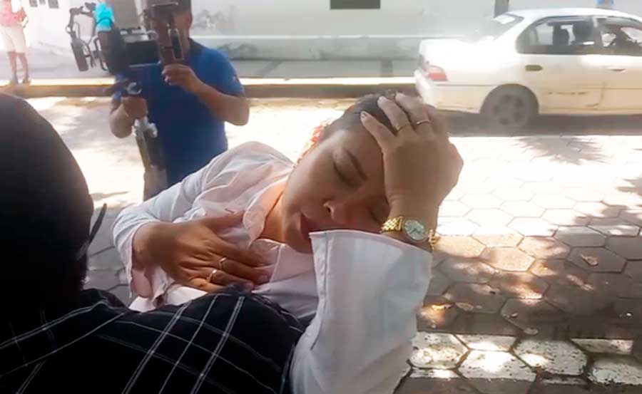 Diputada Romero se descompensa en la Brigada Parlamentaria de Santa Cruz