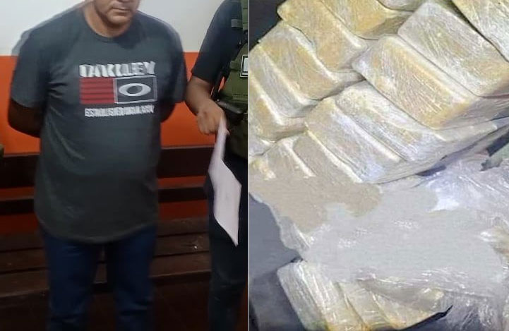 Aprehenden al jefe policial que transportaba más de 20 kilos de droga