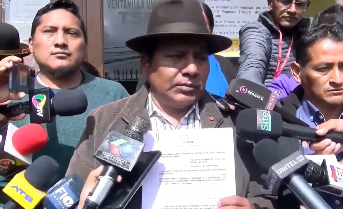 Pacto de Unidad ‘arcista’ presenta memorial al TSE e insiste en el acompañamiento al Congreso de El Alto