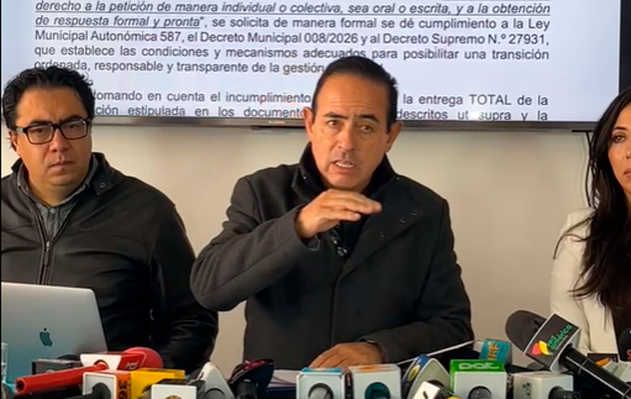 Dockweiler pide reencauzar la transición y solicita audiencia a Iván Arias