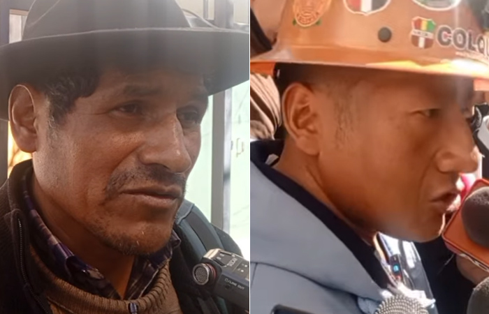 Campesinos y mineros insisten en la renuncia del presidente Rodrigo Paz