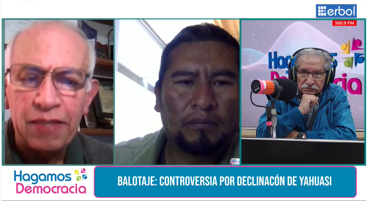 Exvocales: TSE afectó los derechos políticos de Yahuasi por impericia y cometió errores