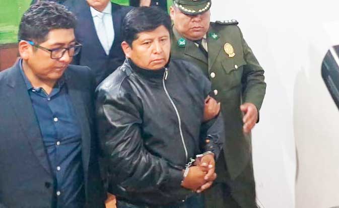 Trasladan de cárcel a Huarachi por riesgo de sufrir atentado por parte de otros reclusos