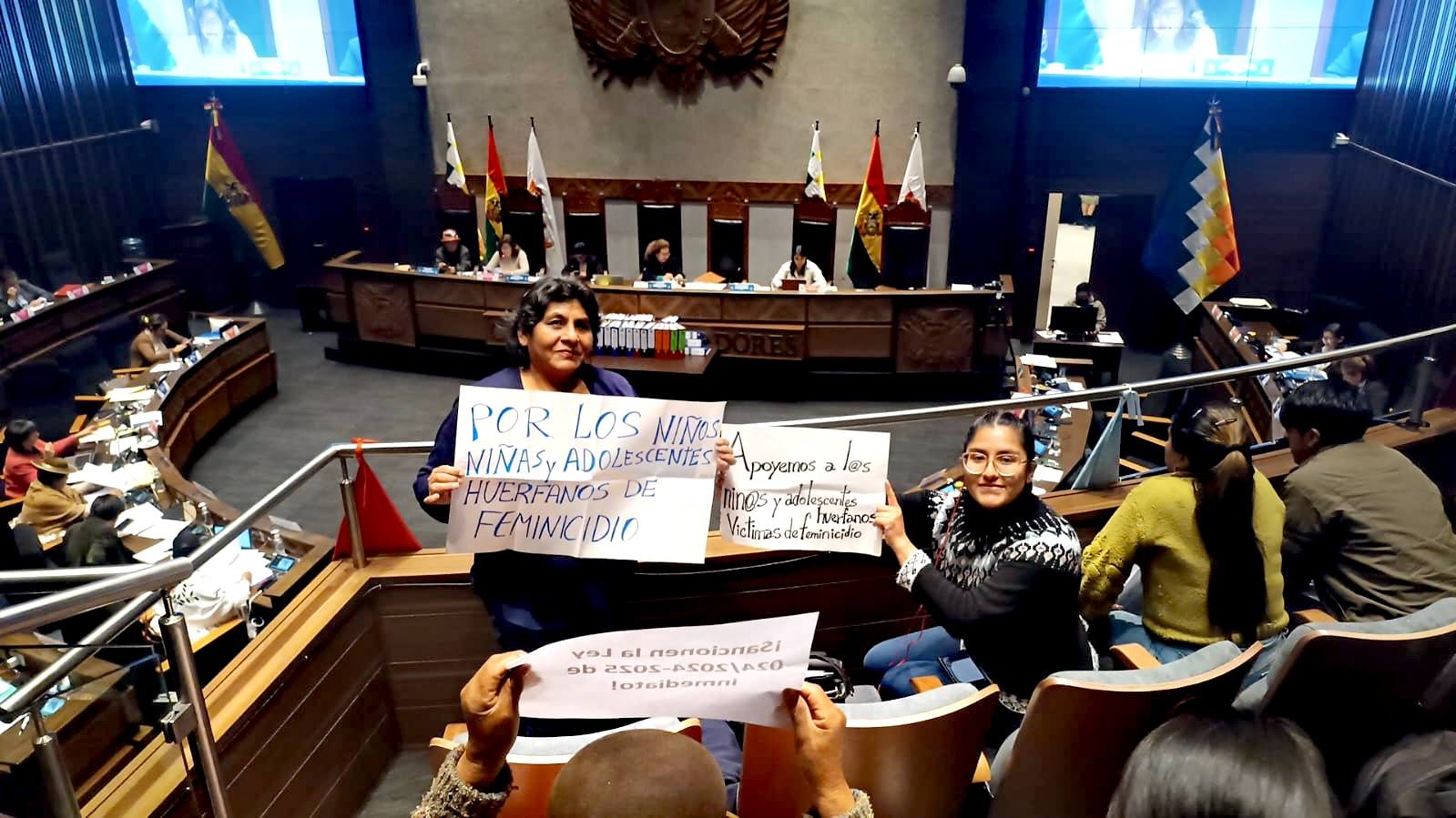 Reglamento de la ley para huérfanos de feminicidio alcanza el 30%; costos representan solo el 3% del Bono Juancito Pinto