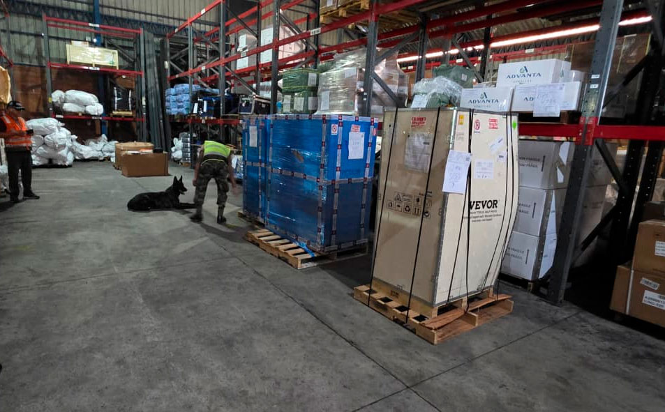 Encuentran en Viru Viru 365 kilos de marihuana procedentes de Miami