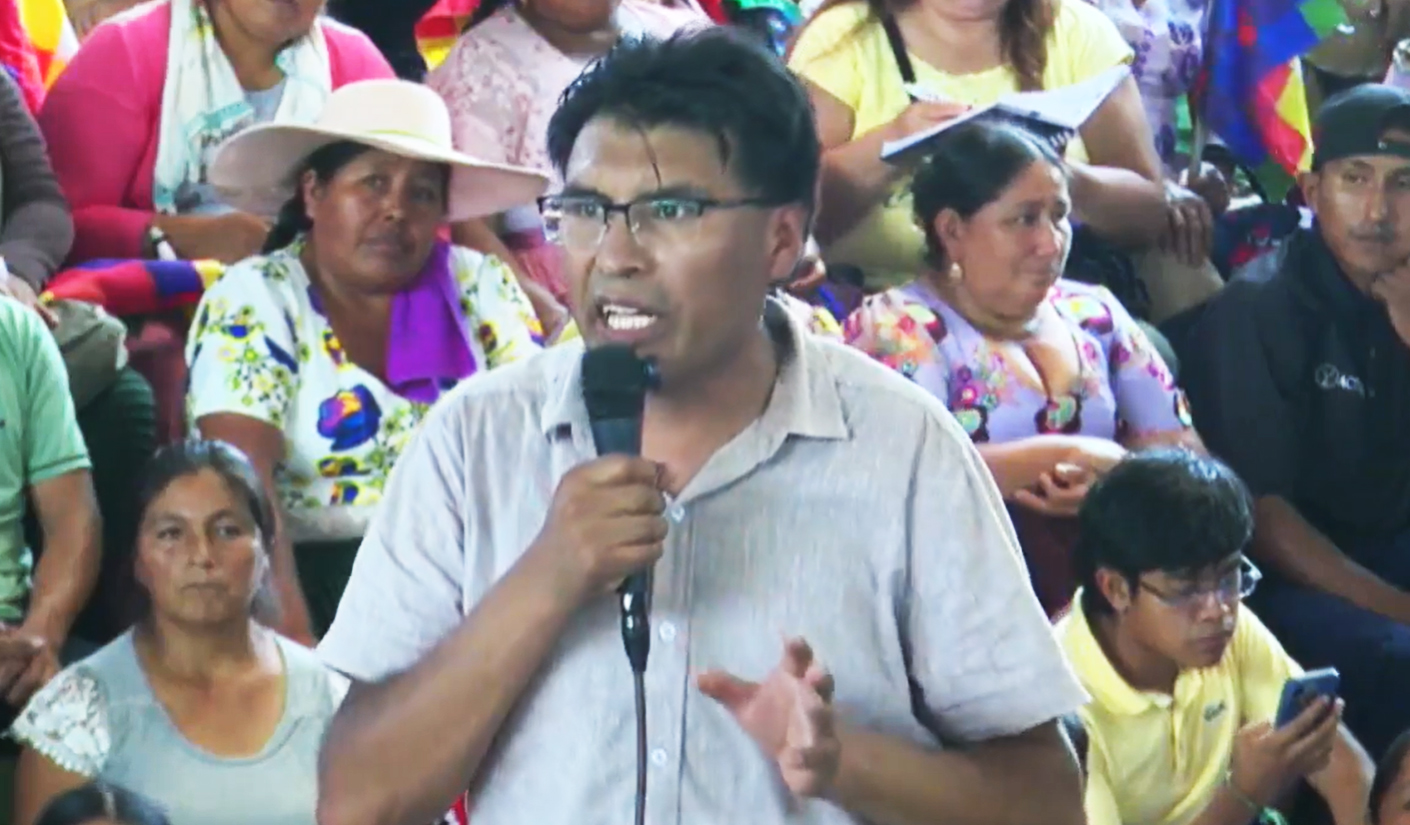 Condori participa en congreso de Lauca Ñ y plantea a Evo construir una izquierda popular indígena