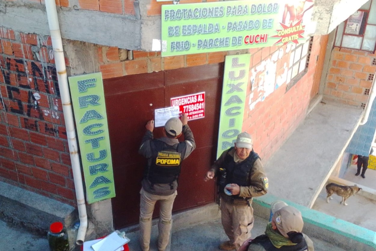 Aprehenden a cinco comerciantes de medicina natural por presunto tráfico de fauna silvestre en El Alto