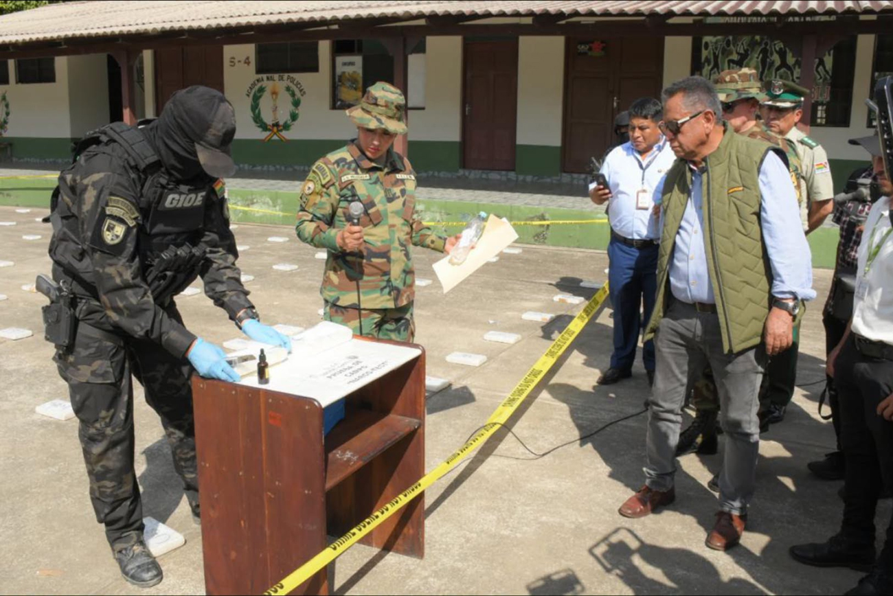 FELCN incauta más de 600 kilos de cocaína y asesta un golpe de $us1,7 millones al narcotráfico