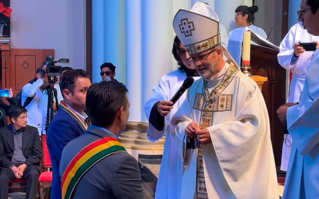 Obispo de Oruro tras intentar unir a Paz y Lara: “No salieron juntos y esto me puso triste”