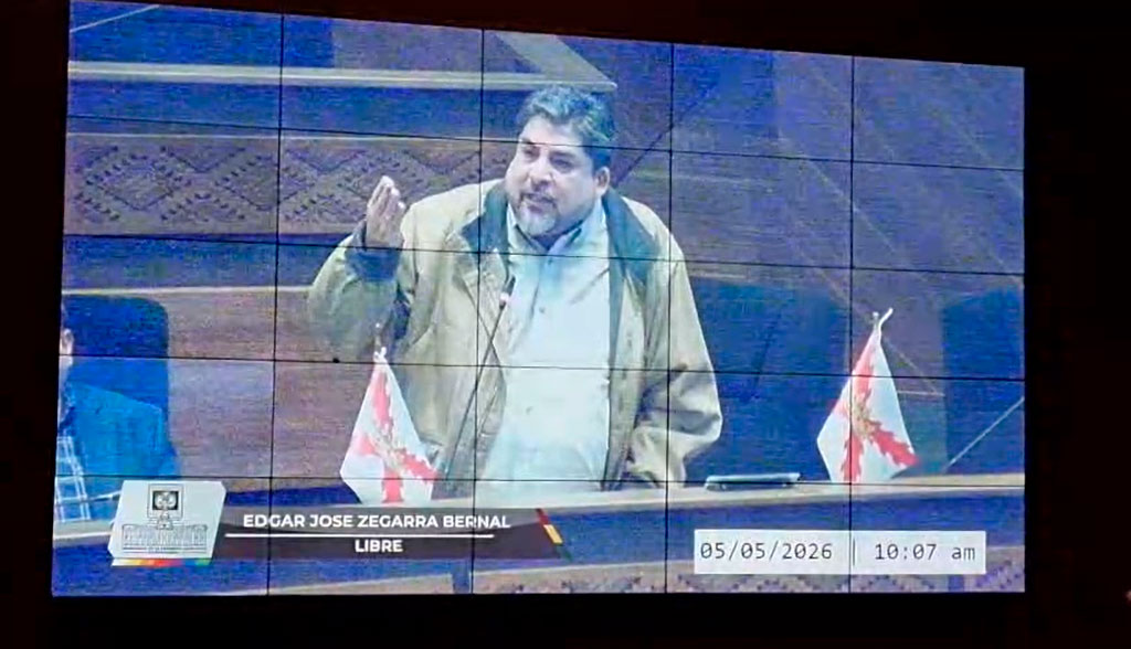 Desde la Asamblea, diputado Zegarra denuncia un “golpe de Estado” financiado por el narcoterrorismo